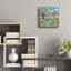  «Quilt Style Scene 1» par Rey Klimt, art mural en verre acrylique, 12 po x 12 po