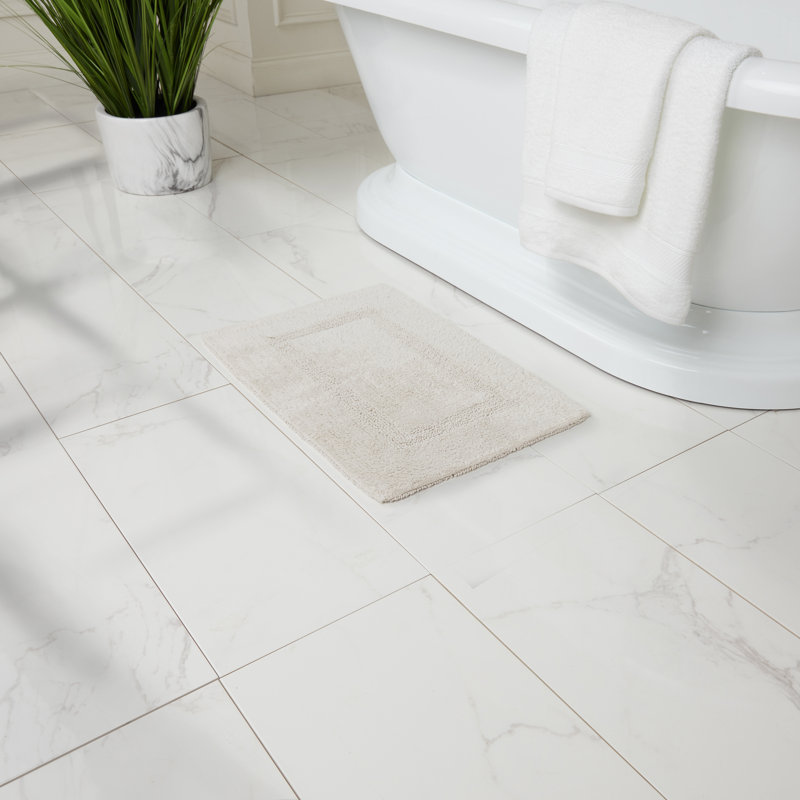 Tapis pour salle de bain Edilio, Lin, L 16 po x L 24 po