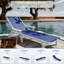 Chaise longue inclinable en PEHD - 5 positions réglables avec porte-gobelet et roulettes-371788658-371788663-372154596