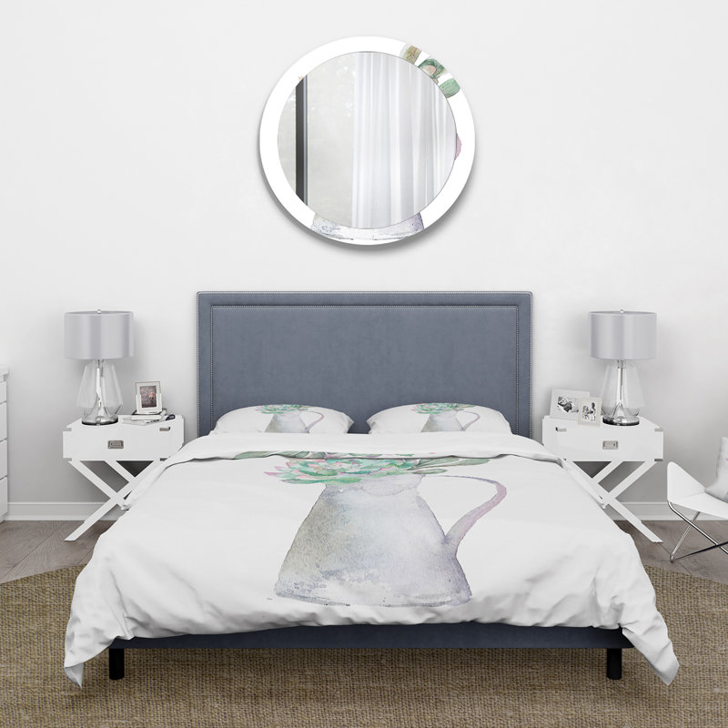 Succulent Home Plant - Ensemble de housse de couette traditionnel - Microfibre de polyester