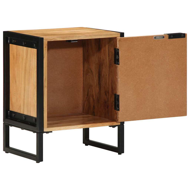 40cm W Metal Bedside Table