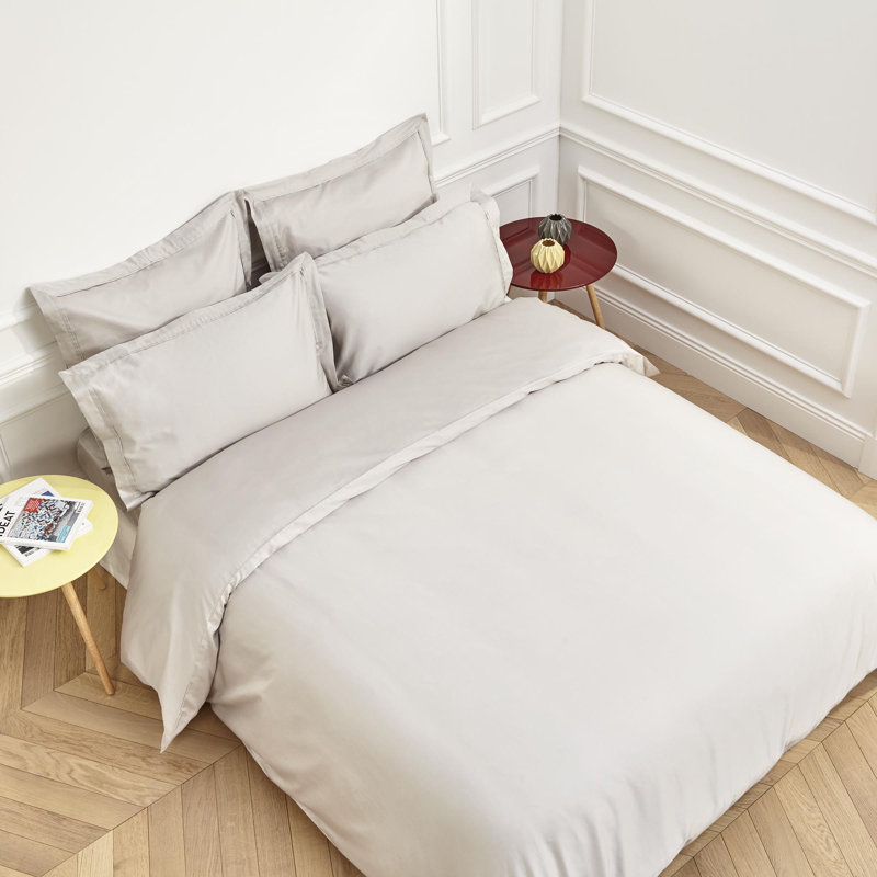 Aurore 300 TC Duvet Cover, Light Beige