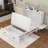 Convertible Storage Cabinet To Full-Size Bed – White, 4-Door Design
