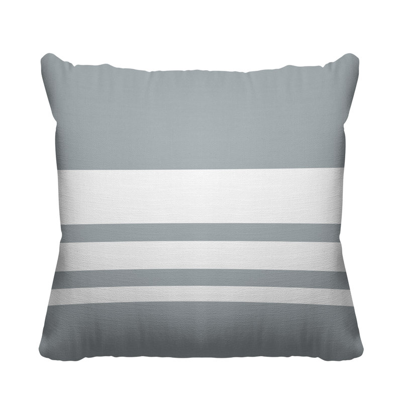 Coussin décoratif intérieur / extérieur Arundel, L 15 po x H 15 po, Gris
