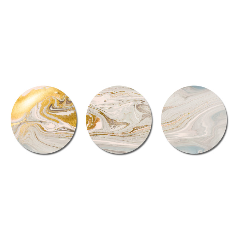 Glam Abstract Wall Decor on Metal