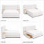 Lit plateforme moderne capitonné avec tête de lit capitonnée, tiroirs de rangement et tables de chevet indépendantes, King, velours crème-1345712469-1345712471