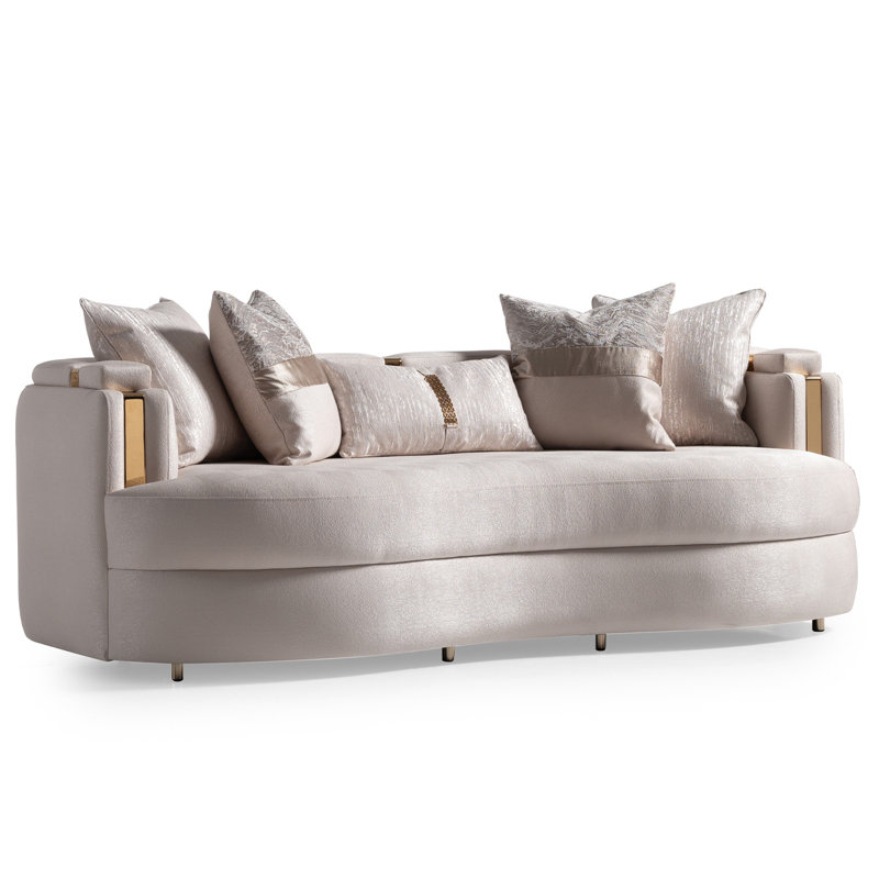 Carmela 84.5'' Square Arm Curved Sofa
