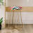 Upholstered Counter Stool with Metal Frame