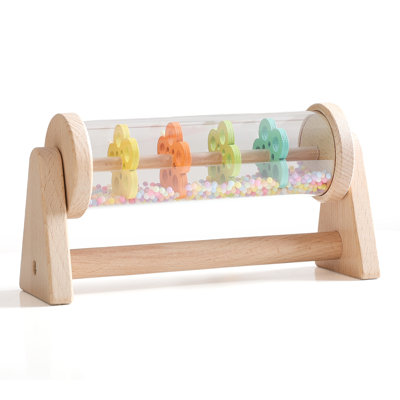 Wooden Rain Stick with Handle and Stand