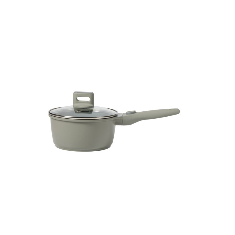 Batterie de cuisine à casseroles et poêles 13 pièces Sur La Table Kitchen Essentials Craft Studio, Vert