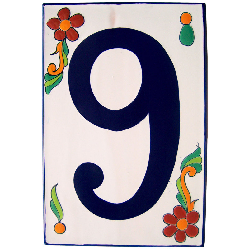 Big Talavera Ceramic Building Number Nine