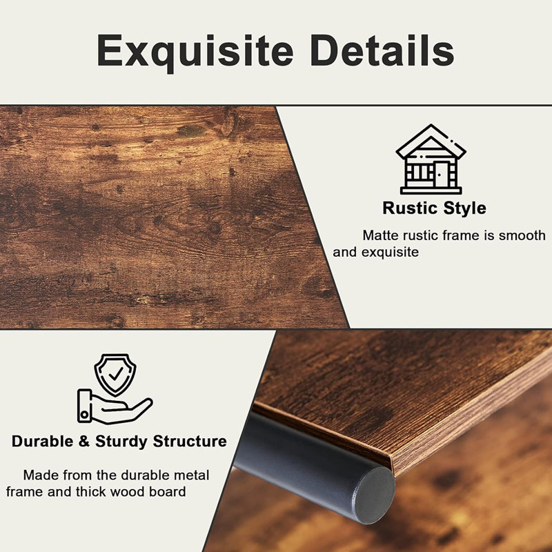 Range-chaussures, étagère à chaussures en bois à structure en Z avec tablettes en métal durables pour le couloir et le salon