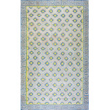 Room Size Antique Cotton Dhurrie Flat Weave Tribal Geometric Rug