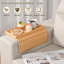 Plateau en bambou avec accoudoirs pour canapé, plateau pour accoudoirs anti-chute, table à accoudoirs pliable pour manger, boissons, collations, télécommande, téléphone portable, porte-gobelet, rembourrage antidérapant