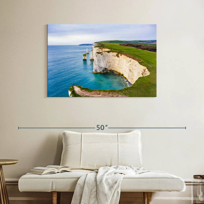 Gillard Old Harry Rocks Cliffs, 26" H x 39" W