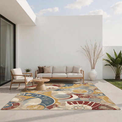 Tapis intérieur et extérieur Zesty Ripple