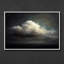 «Dramatic Luminous Cloud Floating in Dark Sky», reproduction d'art encadrée-1057015130-1057015134