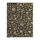 Himalayan Floral Area Rug in Brown