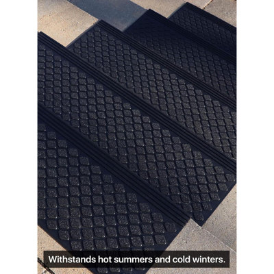 Rubber Stair Treads Non Slip Outdoor Anti Slip Step Mat With Nosing