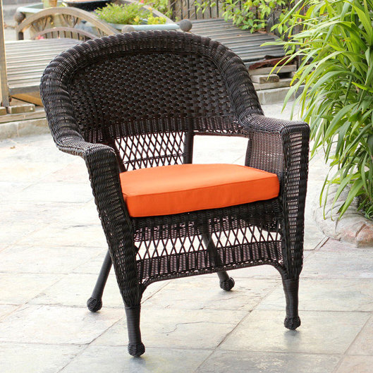 Outdoor Lounge Chair, Orange, White