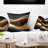 3D Gold Waves in Abstract Printed Pillow-29366548-29455527-29366551