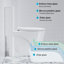 Toilette monobloc 1,1 / 1,6 GPF Tornado pour salle de bain, siphonic S-trap 12 po, cuvette allongée avec siège à fermeture douce, puissant double chasse CARTE 1000 g, siège de siège confortable ADA Hauteur 17 po