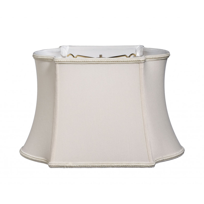 Abat-jour oblong de qualité supérieure, Crème, H 8 po x l 12 po x P 7,6 po