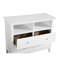 21 po Rangement multimédia haut blanc - Design élégant 85 lb Coffre robuste en matière d'assurance de la qualité