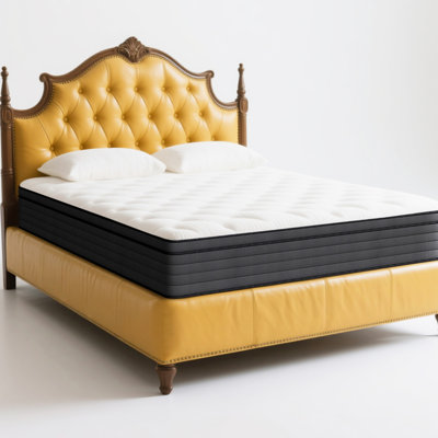King 10“ Deluxe Medium Memory Foam Hybrid Mattress, Individually Wrapped Innerspring Tight Top Mattress With Certipur-US by Alwyn Home