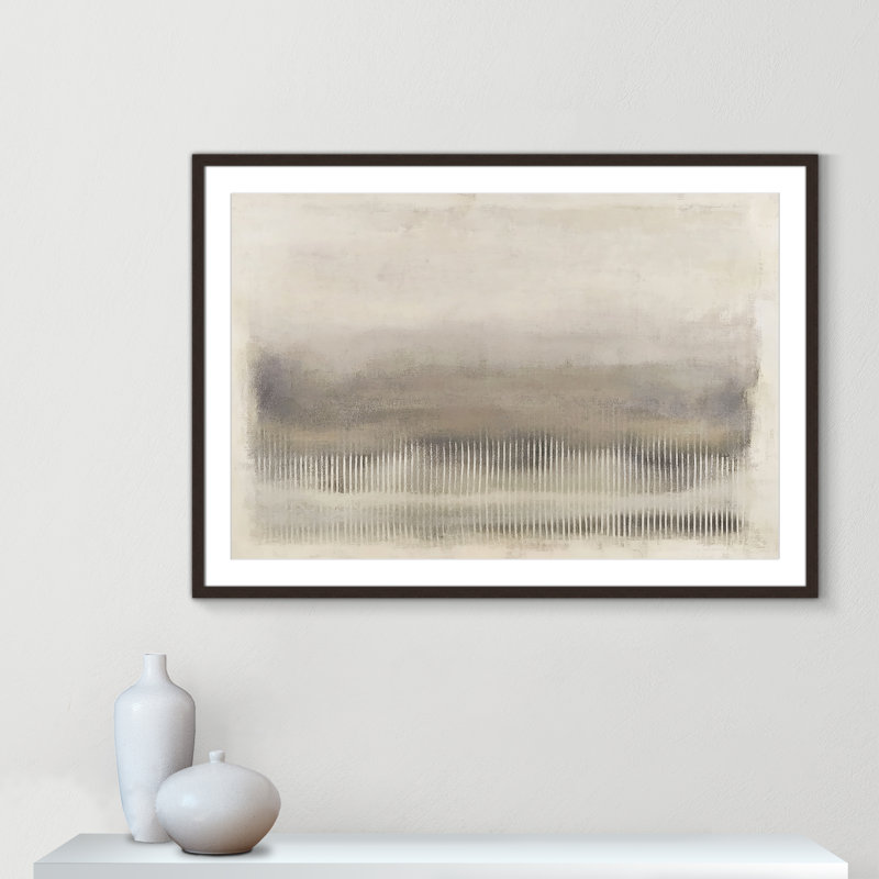 Équilibre équilibré II - reproduction de paysage par Irena Orlov, Noyer à grain ouvert, L 41,5 po x H 29,5 po, Imprimé mat