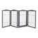 Lakendra Metal And Manufactured Wood Free Standing Pet Gate With Door