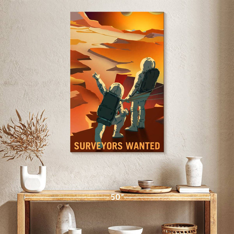 Oberle Mars Explorers Wanted Poster IV, 30" H x 20" W
