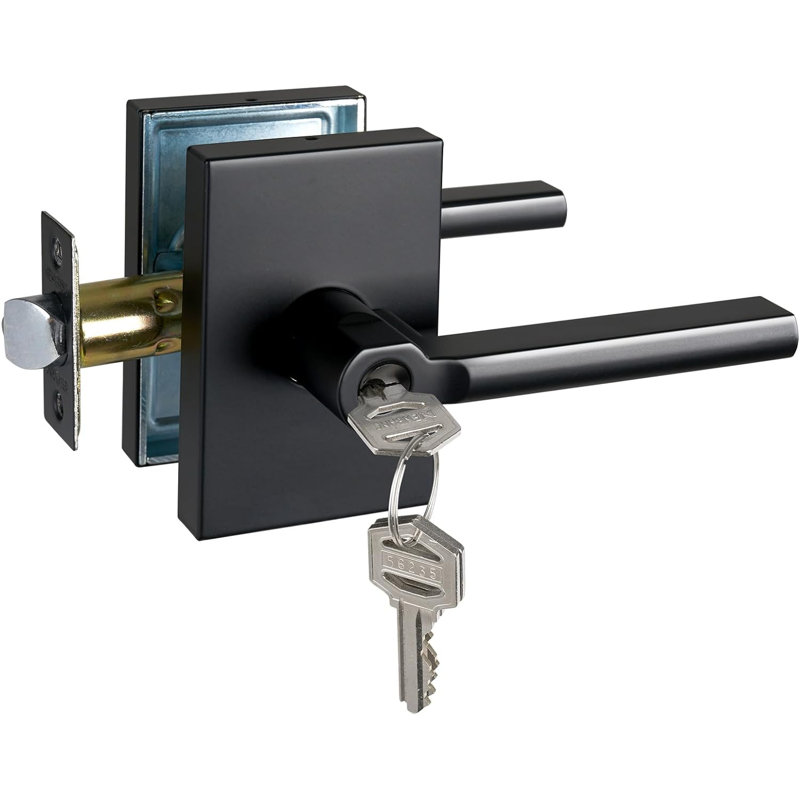 Levier de porte, Noir mat