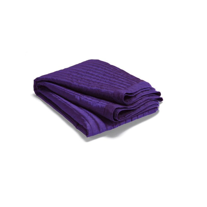 Iconium Polyester Solid Colour Bedspread, Deep Purple, 180 x 270 cm Bedspread