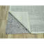 10'2"x10'2" Medium Grey, Distressed and Oxidized Grass Design with Exposed Warps, Pure Wool, Hand Knotted, Square, Oriental Rug