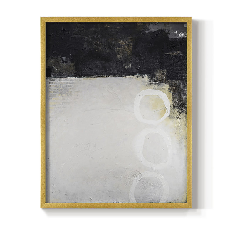 Below the Surface Framed Print - Solid Wood, 30" H x 24" W, Gold