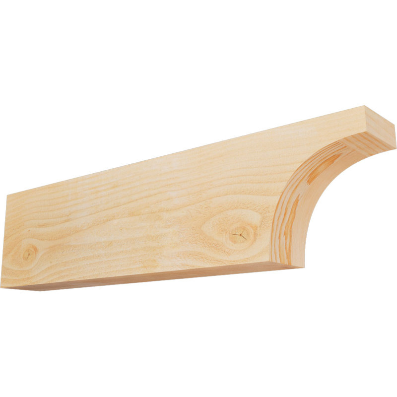 4"W x 8"H x 32"L Huntington Rough Sawn Rafter Tail, Douglas Fir, 8" H x 32" W x 4" D, Douglas Fir