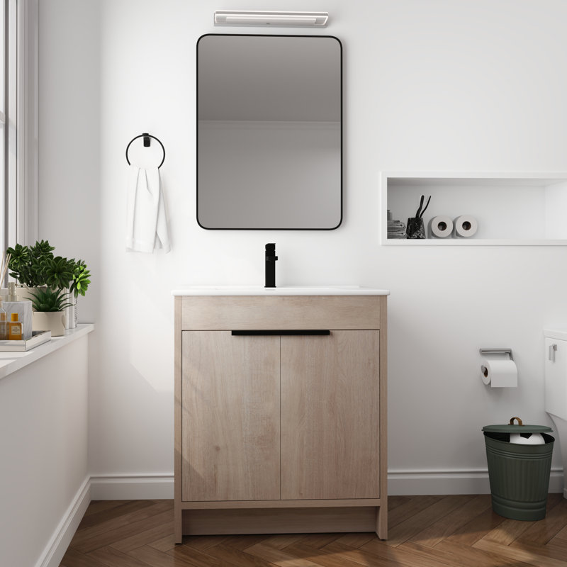 Ensemble de meuble-lavabo simple 30 po Tolson, Blanc brillant
