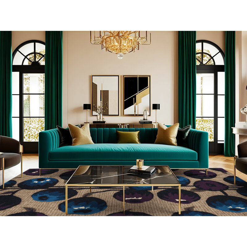  Tapis lavable fruits de marionnettes, Carré 4 pi