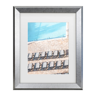 Life Beautifulee Morning Pool Matted Framed Art