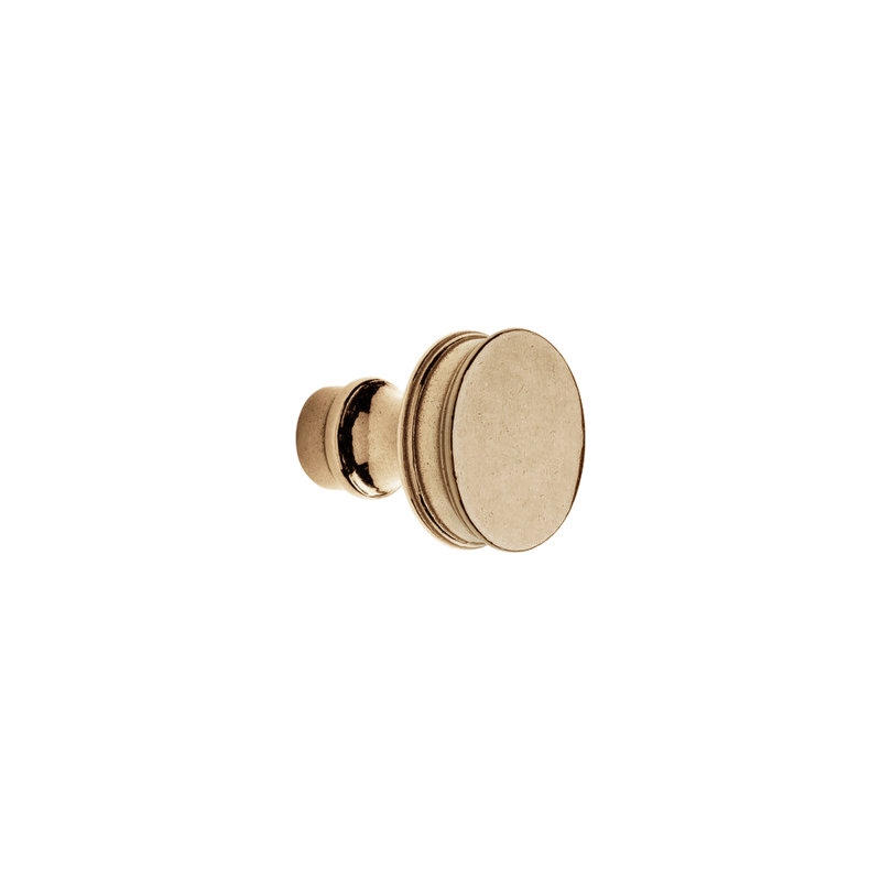 Carriage Bronze Round Knob, Silicon Bronze Light
