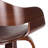Mid-Century Modern Wooden Frame Swivel Bar Stool-1668439965