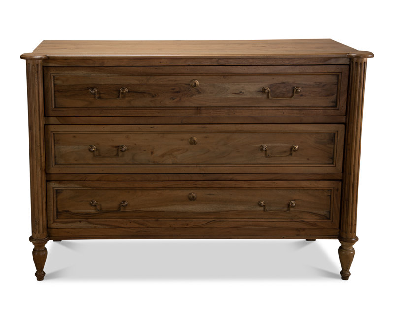 Chamberlain Solid Wood Storage Cabinet, Driftwood