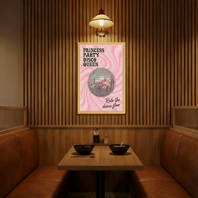 Abstrait tourbillon sur fond boule disco