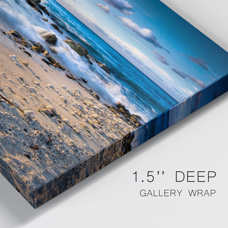 Island Waves - Photographie sur toile tendue, H 18 po x l 12 po x P 1 po