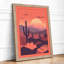 Desert at Sunset Modern - Framed Print-1156601240-1156601242