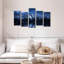«Night Sky At Grand Teton» sur toile, reproduction de 5 pièces-2036230178