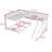 Twin over Full and Twin L-Shaped Triple Bunk Bed with Built-in Desk, Slide, and Full-Length Guardrails