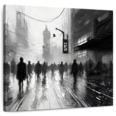 Sireci Crowd In Foggy City