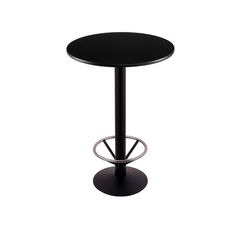 Pedestal Table with Foot Ring, 24" L x 24" W, Counter Height (36" Height)
